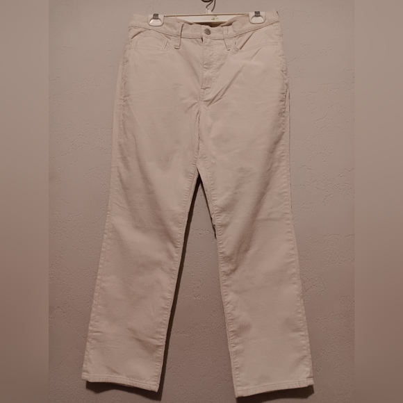J. Crew Re- Imagined Women Sz30P Ivory Straight Leg Corduroy Pants - Picture 3 of 13